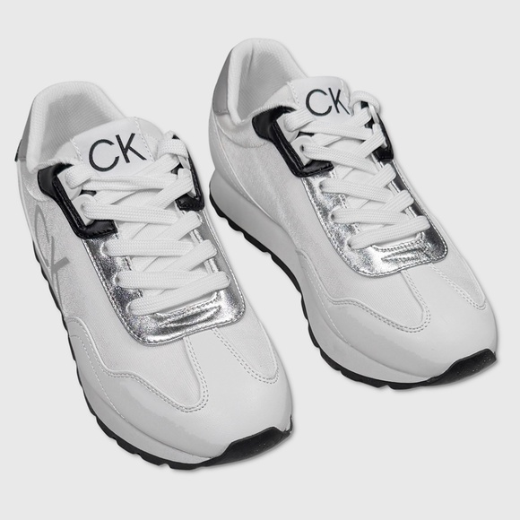 Calvin Klein Caden 2 Shoes / Sneakers - NEW Womens 9.5 White / Black - #48669-OF - Picture 3 of 6